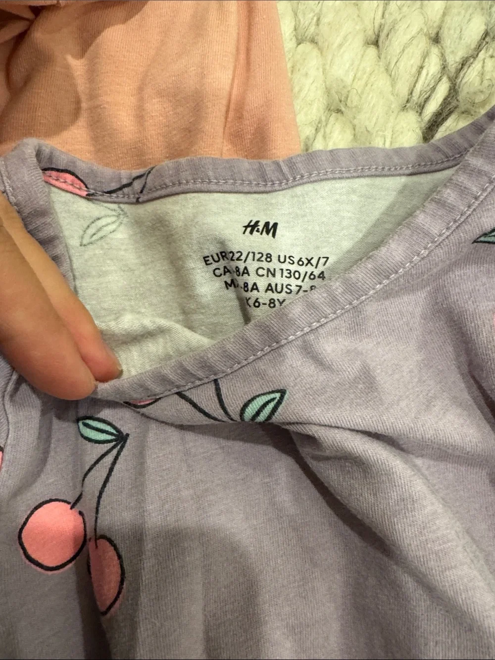 H&M Girls Matching Set - White, Lavender, Mint, Coral